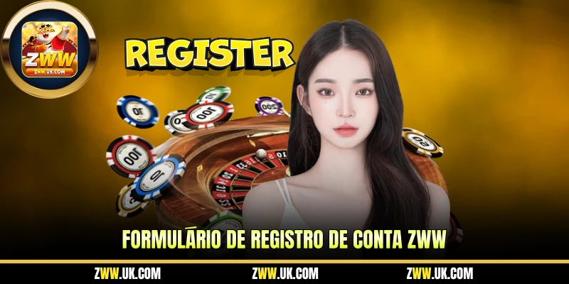 Formulário de registro de conta Zww