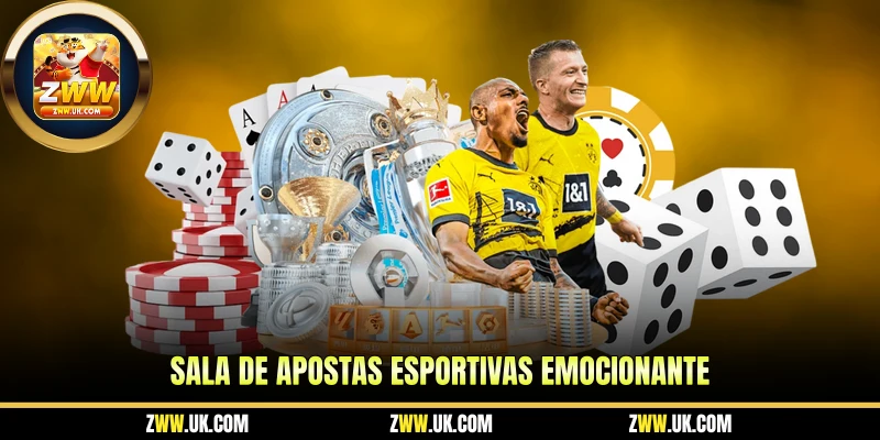 Sala de apostas esportivas emocionante